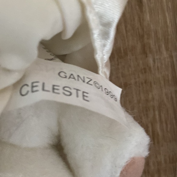 5” Miniature Ganz Celeste White Angel Bear - Picture 2 of 3